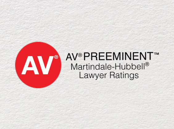 A Martindale-Hubbell Rating of AV for S&B Attorney William Buus Thumb